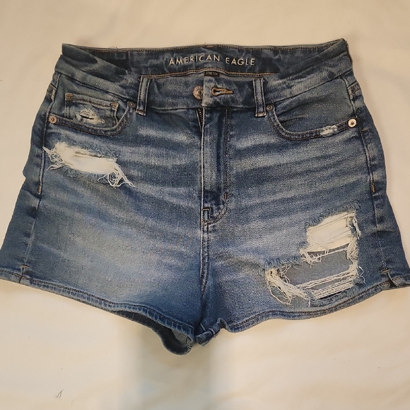 American Eagle Outfitters Pants - American Eagle Outfitters Distressed Blue Jean Shorts